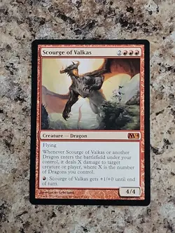 Scourge of Valkas M14 Mythic Core Set 2014 Dragon MTG Unplayed NEAR MINT - Image 2
