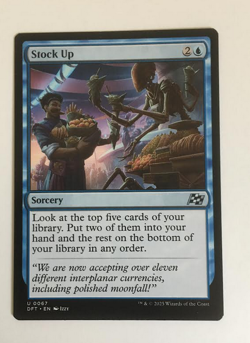 MTG Magic the Gathering Stock Up (67/579) Aetherdrift NM - Image 1