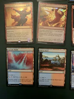 Mtg Small Red/blue Bundle: Dual Lands, Fiendish Duo, Fireball (foil), Mana Leak - Image 2