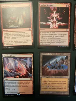 Mtg Small Red/blue Bundle: Dual Lands, Fiendish Duo, Fireball (foil), Mana Leak - Image 3