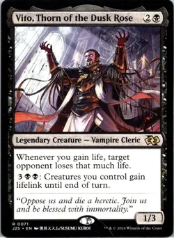 🌹 Vito, Thorn of the Dusk Rose R0071 - Jumpstart Foundations Anime - MTG Magic - Image 1