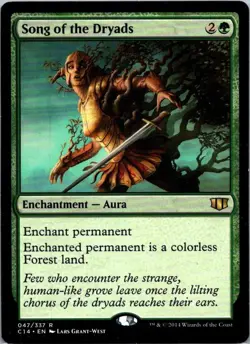 🌿 Song of the Dryads 47/337 - Commander 2014 - MTG Magic Card - Rare - NM Regul - Image 1