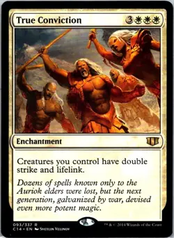 ⚖ True Conviction 93/337 - Commander 2014 - MTG Magic Card - Rare - NM Regular - Image 1