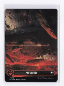 Mountain (Borderless) (Foil) 0265 (L) MTG Edge of Eternities (EOE) - Image 1