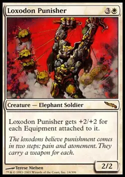 mtg magic Loxodon Punisher mirrodin FRENCH vf fr Chatieur loxodon - Image 1
