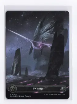 Swamp (Borderless) (Foil) 0264 (L) MTG Edge of Eternities (EOE) - Image 1