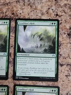 4x MTG - ZENDIKAR'S ROIL - UNCOMMON - ORIGINS - NM X4 Playset Unplayed - Image 4