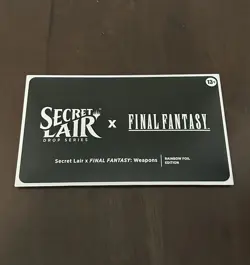 Final Fantasy Weapons x MTG Secret Lair Rainbow Edition Foil Set Sealed - Image 1