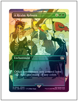 1x A Realm Reborn, Foil, Borderless Art, Final Fantasy, Magic MTG NM - Image 1