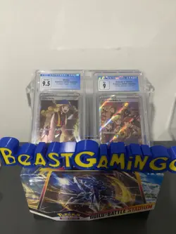 CGC 9.5 Worker Pokemon Paradigm Trigger 111/098 Secret Rare (2 Slabs) - Image 1