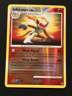 Infernape 22/100 - Reverse Holo Rare - Pokemon TCG - Majestic Dawn - HP - Image 1