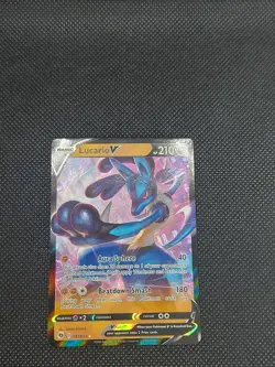 Lucario V 027/073 Ultra Rare Champion's Path Pokemon TCG Near Mint - Image 1