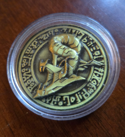YuGiOh Official Konami National Tournament Pre-Registration Gold Coin - Image 2