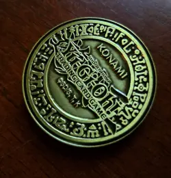 YuGiOh Official Konami National Tournament Pre-Registration Gold Coin - Image 3