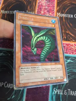 Yugioh Sinister Serpent SDD-002 Prismatic Secret Unlimited Moderately Played - Image 2