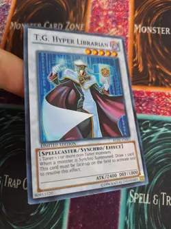 Yugioh T.G. Hyper Librarian REDU-ENSE1 Super Rare Limited Near Mint - Image 2