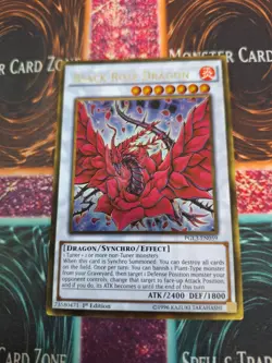 Yugioh Black Rose Dragon PGL3-EN059 Gold Rare 1st Edition Near Mint - Image 1
