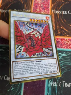 Yugioh Black Rose Dragon PGL3-EN059 Gold Rare 1st Edition Near Mint - Image 2