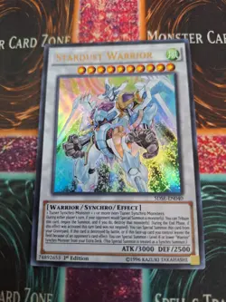 Yugioh Stardust Warrior SDSE-EN040 Ultra Rare 1st Edition Near Mint - Image 1