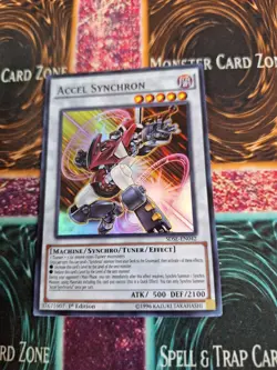 Yugioh Accel Synchron SDSE-EN042 Super Rare 1st Edition Near Mint - Image 1