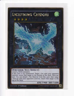 Lightning Chidori #PGL3-EN070 YuGiOh Premium Gold: Infinite Gold NM 1st Edition! - Image 1