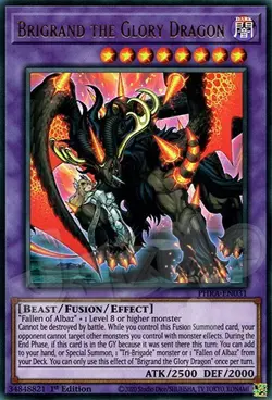 Yugioh - Brigrand the Glory Dragon - 1st Edition Ultra Rare NM - Free Holo Card - Image 1