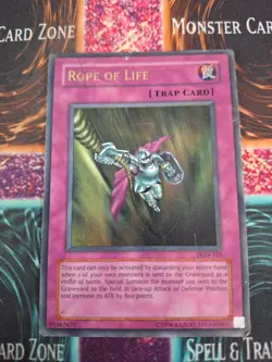 Yugioh Rope of Life PGD-105 Ultra Rare Unlimited Heavily Played - Image 1