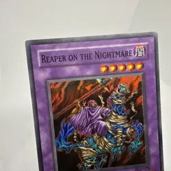 Vintage First Edition Reaper On The Nightmare Super Rare Yugioh Card PGD-078 B - Image 2