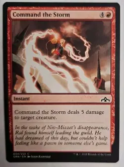 MTG Magic The Gathering Card Command the Storm Instant Red Guilds Of Ravnica - Image 1