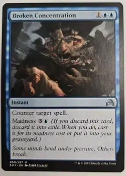 MTG Magic The Gathering Card Broken Concentration Instant Blue Shadows Over Inni - Image 1