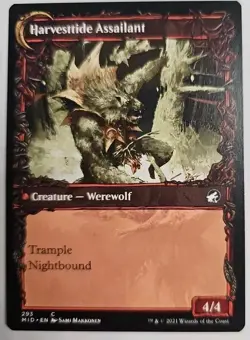 MTG Magic The Gathering Card Harvesttide Assailant / Harvesttide Infiltrator Cre - Image 1