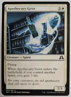 MTG Magic The Gathering Card Apothecary Geist Creature Spirit White SOI 2016 - Image 1