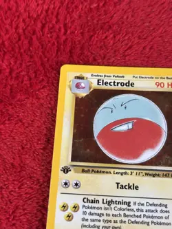 1st Edition Electrode 02/64 Jungle Holo Wotc Pokemon Card 1999 Played - Image 3