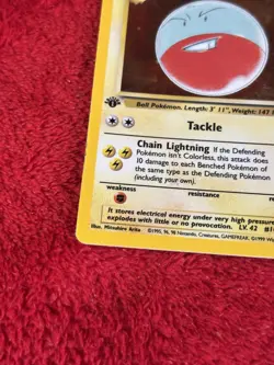 1st Edition Electrode 02/64 Jungle Holo Wotc Pokemon Card 1999 Played - Image 4