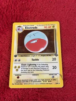 1st Edition Electrode 02/64 Jungle Holo Wotc Pokemon Card 1999 Played - Image 5