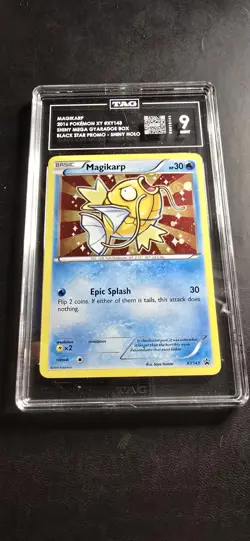 Magikarp XY143 Shiny Holo Black Star Promo TAG 9 Graded Pokemon Card - Image 1