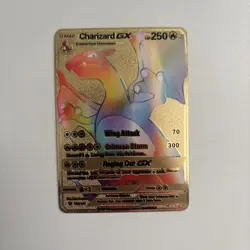 Rare Rainbow Gold Charizard GX Card 150/147 card in Mint condition - Image 1