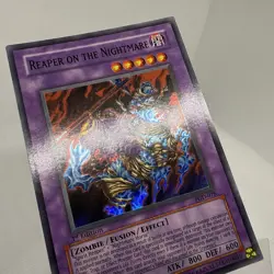 Vintage First Edition Reaper On The Nightmare Super Rare Yugioh Card PGD-078 A - Image 3