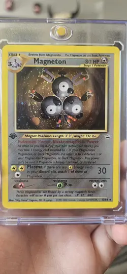 Pokemon TCG Magneton Neo Revelation Holo Card 10/64 Unlimited Rare. MINTY!! ⚡⚡ - Image 1