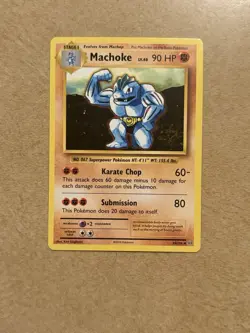 Machoke Base Set 34/102 Uncommon Pokemon Card Unlimited 1999 - Image 1