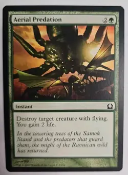 MTG Magic The Gathering Card Aerial Predation Instant Green Return To Ravnica - Image 1