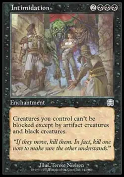 MTG English Intimidation NM Foil Mercadian Masques - Image 1