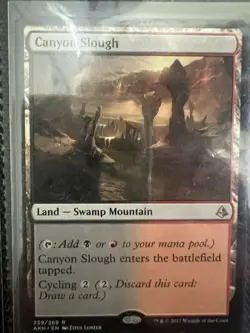 Canyon Slough - Amonkhet - Rare - NM - MTG Magic - dual land rakdos - Image 1
