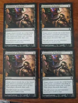 X4 Inquisition of Kozilek Playset MTG Rise of Eldrazi Black Uncommon SP/MP x4 - Image 1