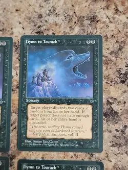 4x MTG English, Hymn to Tourach (Van Camp) Fallen Empires NM-LP Playset - Image 4