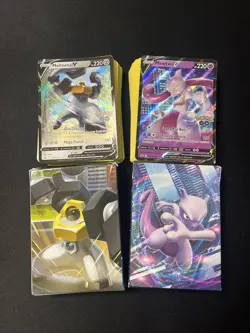 2022 Pokemon Go V Battle Deck Box Mewtwo & Melmetal Lot of 2 Decks - Image 1