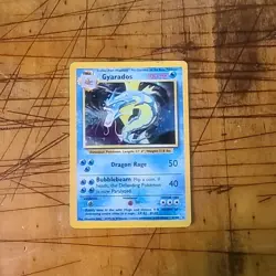 Pokemon Gyrados Holo Base Set #6/102 Unlimited Rare Heavy Play - Image 1