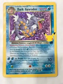 Dark Gyarados 8/82 Celebrations: Classic Collection Pokemon 25th Anniversary -NM - Image 1