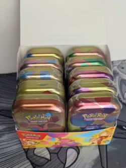 Pokemon TCG 151 Mini Tin Display Complete Set Of 10, Unsealed Box - Image 3