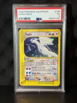 Pokemon Lugia Aquapolis Crystal Type Holo Rare #149 PSA 5 - Image 1
